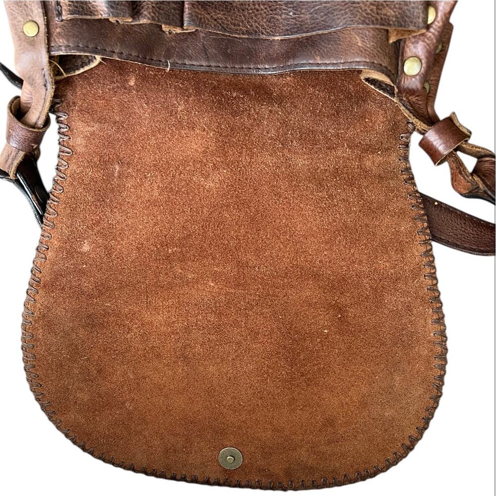 Patricia Nash Distress Leather Medallion Luciana Crossbody boho western purse - Picture 9 of 12